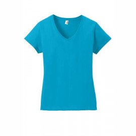 Product: Anvil® Ladies 100% Ring Spun Cotton V-Neck T-Shirt
