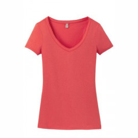 Product: District Made® Ladies Shimmer V-Neck Tee