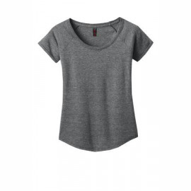 Product: District Made® Ladies Tri-Blend Scoop Tee
