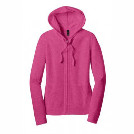 Product: District® Juniors Lightweight Jersey Full-Zip Hoodie