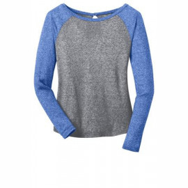 Product: District® - Juniors Microburn® Long Sleeve Raglan Tee