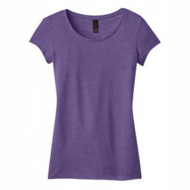 Product: District® - Juniors Textured Girly Crew Tee