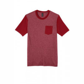 Product: District ® Young Mens Very Important Tee ® with Contrast Sleeves and Pocket