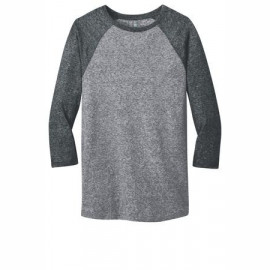 Product: District ® - Young Mens Microburn ® 3/4-Sleeve Raglan Tee