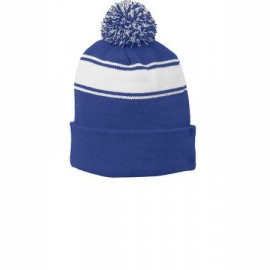 Product: Sport-Tek® Stripe Pom Pom Beanie