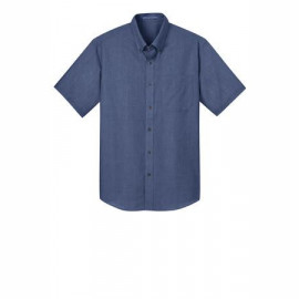 Product: Port Authority® Short Sleeve Crosshatch Easy Care Shirt