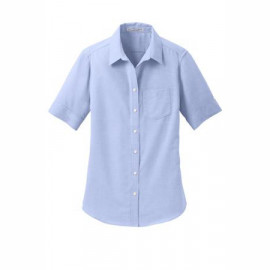 Product: Port Authority® Ladies Short Sleeve SuperPro Oxford Shirt