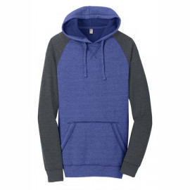 Product: District® Young Mens Lightweight Fleece Raglan Hoodie