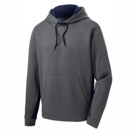 Product: Sport-Tek® Youth Sport-Wick® Fleece Colorblock Hooded Pullover