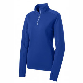 Product: Sport-Tek® Ladies Sport-Wick® Textured 1/4-Zip Pullover