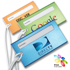 Product: Metallic Aluminum Luggage Tag W/ Plastic ID Insert