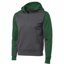 Product: Sport-Tek® Tech Fleece Colorblock 1/4-Zip Hooded Sweatshirt