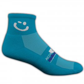 Product: Colored High Performance Quarter Moisture Wicking Sock w/ Knit In Logo
