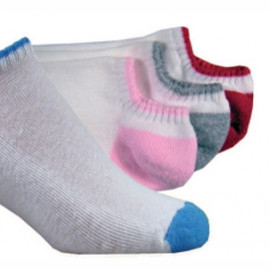 Product: Low-Cut 2-Tone Unisex Footie Sock (Blank)