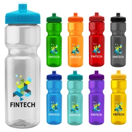 Product: 28 Oz. Translucent Bottle w/ Push Pull Lid - Digital Imprint
