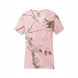 Product: Russell Outdoors Realtree® Ladies 100% Cotton V-Neck T-Shirt