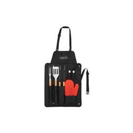 Product: BBQ Now Apron and 7 piece BBQ Set