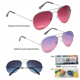 Product: OCEAN GRADIENT AVIATOR SUNGLASSES