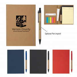 Product: MEETING MATE NOTEBOOK WITH PEN AND STICKY FLAGS