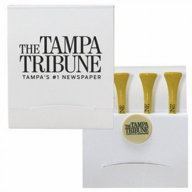Product: Golf Tee Matchbook w/Four 2 3/4" Tees & 1 Ball Marker