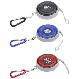 Product: Round Retractable 5' Tape Measure with Carabiner