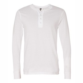 Product: Bella + Canvas® Long Sleeve Jersey Henley Shirt