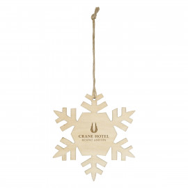 Product: WOOD ORNAMENT - SNOWFLAKE