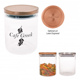 Product: 26 OZ. GLASS CONTAINER WITH STAINLESS STEEL LID