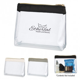 Product: SADIE SATIN CLEAR COSMETIC BAG
