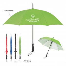 Product: 46" ARC STRIPE ACCENT PANEL UMBRELLA