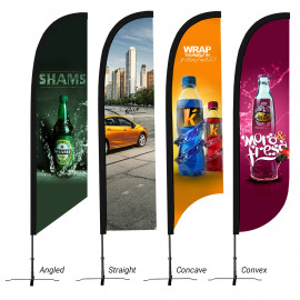 Product: LARGE 15' CUSTOM FEATHER FLAG