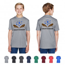 Product: TEAM 365® YOUTH SONIC HEATHER PERFORMANCE T-SHIRT