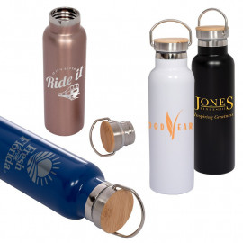 Product: 20 OZ. VACUUM BOTTLE WITH BAMBOO LID