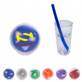 Product: REUSABLE SILICONE DRINKING STRAW IN CASE
