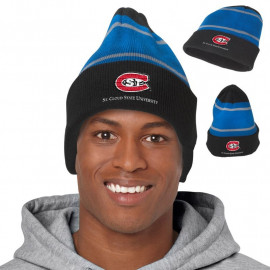 Product: STRIPE KNIT BEANIE WITH CUFF