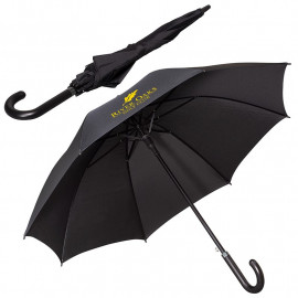 Product: LEEMAN™ 48" EXECUTIVE UMBRELLA WITH CURVED FAUX LEATHER HANDLE