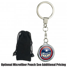 Product: Round 2 Sided Metal Key Chain