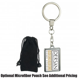 Product: Rectangle 2 Sided Metal Keychain