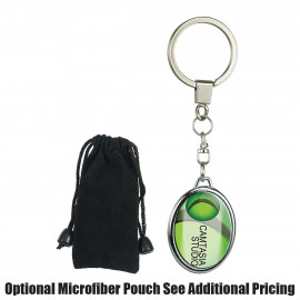 Product: Oval 2 Sided Metal Keychain