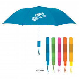 Product: 42" ARC NEON TELESCOPIC FOLDING UMBRELLA