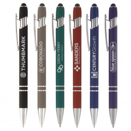 Product: Ellipse Softy w/Stylus - Laser Engraved - Metal Pen