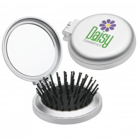 Product: Travel Disk Brush & Mirror
