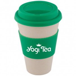 Product: Bamboo Fiber Cup withe Silicone Sleeve