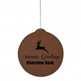 Product: LEATHERETTE ORNAMENT - CIRCLE