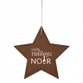 Product: LEATHERETTE ORNAMENT - STAR