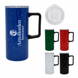 Product: 17 OZ. SPECKLED STAINLESS STEEL TRAVEL TUMBLER