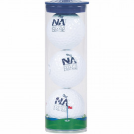 Product: 3 Ball Clear Tube with Wilson Chaos Golf Balls