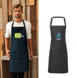 Product: ARTISAN COLLECTION BY REPRIME UNISEX JEANS STITCH DENIM BIB APRON