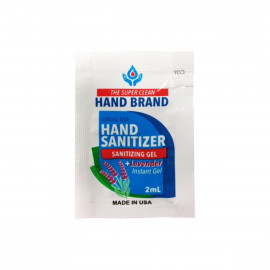 Product: SINGLE USE GEL SANITIZER PACK