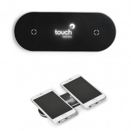 Product: LIGHT-UP-YOUR-LOGO DUO WIRELESS CHARGING PADS